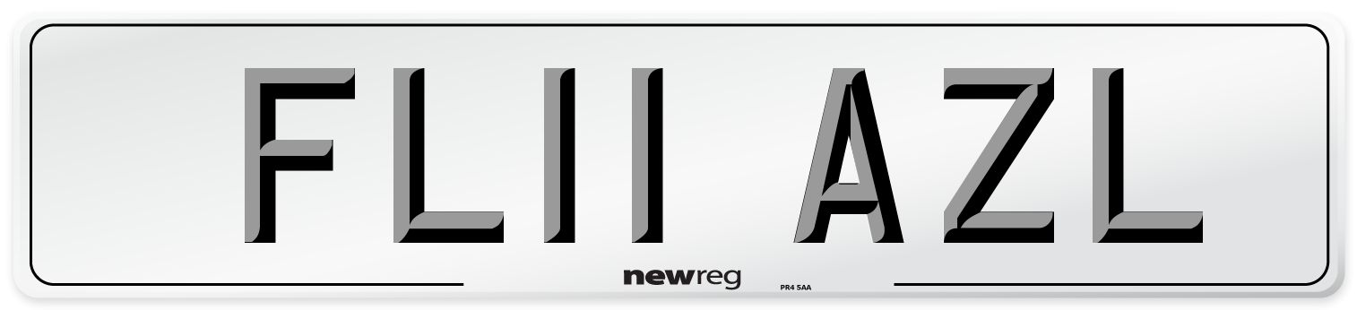 FL11 AZL Number Plate from New Reg